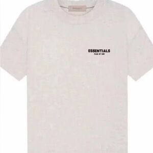 Fear of God Essentials Light Oatmeal Grey Tee Brand New Size XS (oversized)